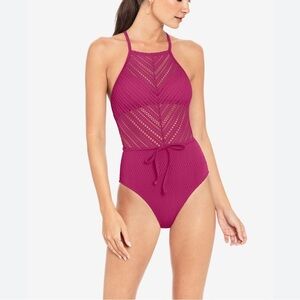 Robin Piccone Perla One Piece Swimsuit in Orchid